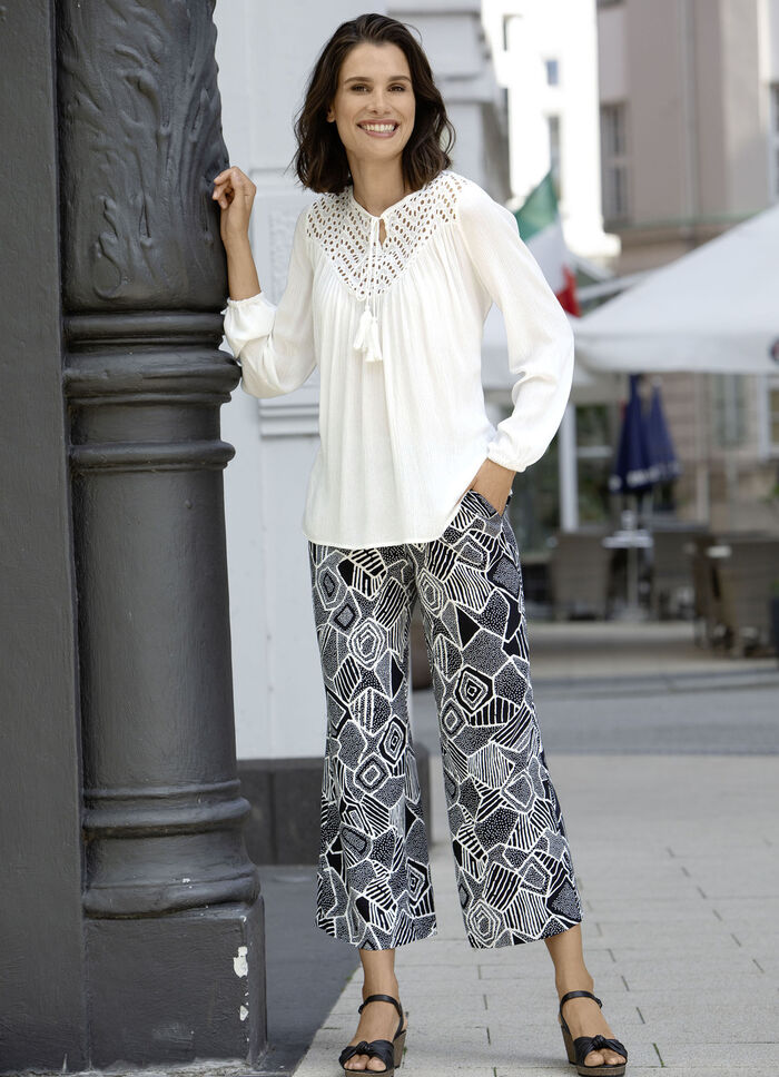 Tunika mit Bindeband ECRU