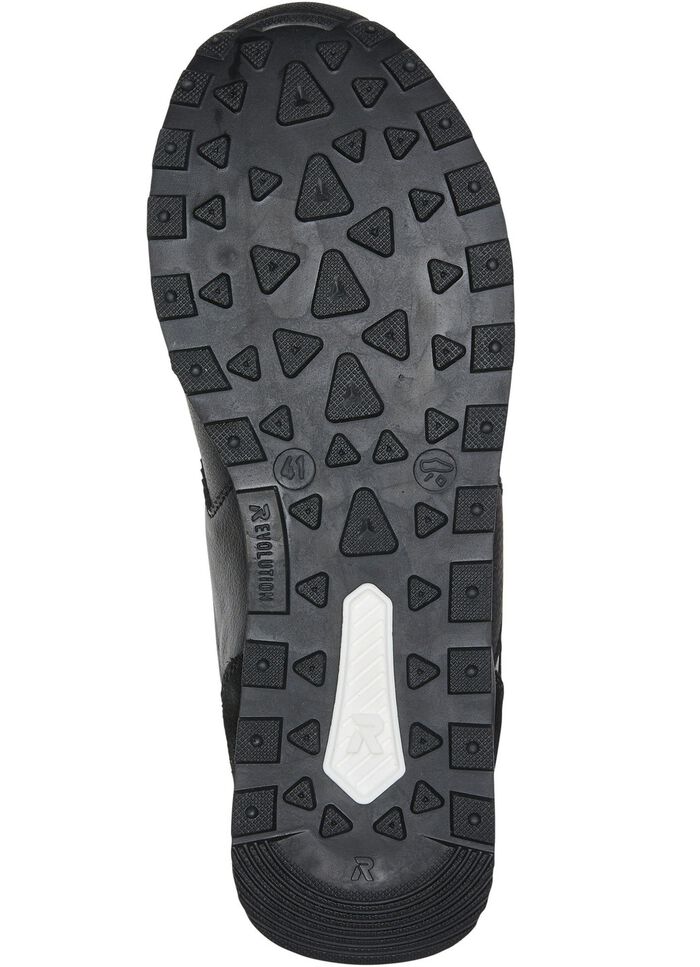 Schn&uuml;r-Sneaker mit herausnehmbarem Textilfussbett SCHWARZ