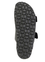 Klassische Herren-Pantoletten, mit verstellbaren Schliessen ANTHRAZIT