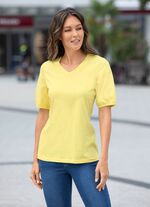 Shirt mit eingefassten, kurzen &Auml;rmeln in 3 Farben 