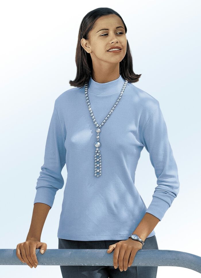 Shirt mit Stehkragen 