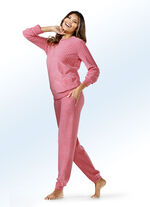 Pyjama mit Bündchenabschlüssen und Rundhals 