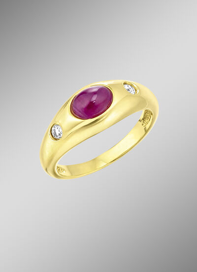 Eleganter Damenring mit Rubin 