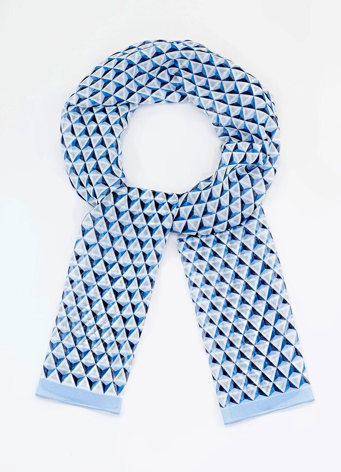 Schal mit Grafikdessin 