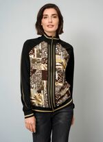 Shirtjacke mit durchgehendem Reissverschluss 