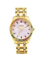 Pools Quartz-Damenuhr mit Metallbandgeh&auml;use 