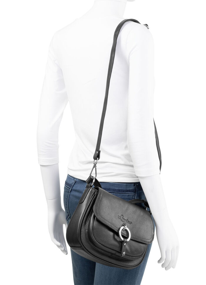 Laurina, Tasche, Damen, verstellbarer Umhängeriemen SCHWARZ