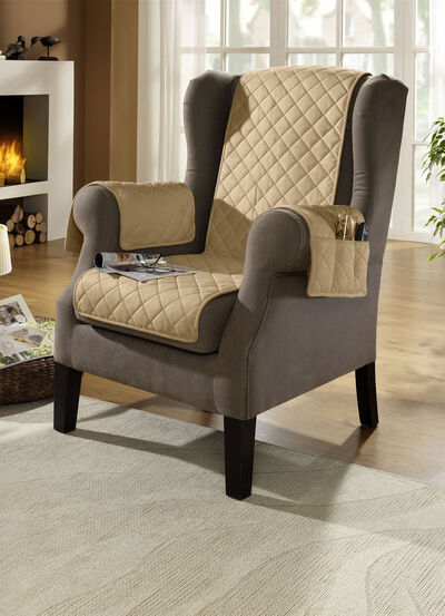 Sessel-,Couch- und Armlehnenschoner aus Schafschurwolle 