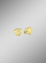 Diamantierte Herz-Ohrstecker 