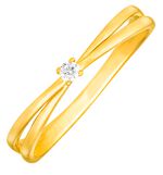 Eleganter Damenring mit Brillant 