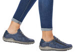 Remonte, bequeme Damen-Sneaker, Weite G, mit herausnehmbarem Fussbett BLAU