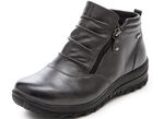ELENA EDEN, gefütterte Damen-Boots, Winterschuhe, Weite H, mit Reissverschluss GRAU