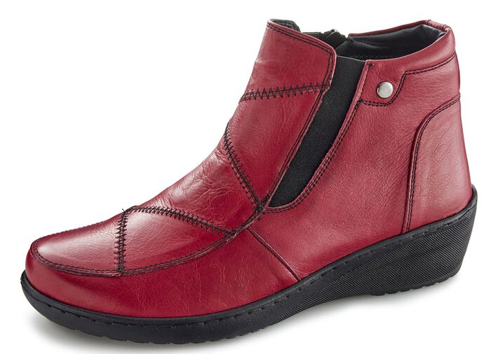 Gemini, bequeme Damen-Boots, Weite H, mit herausnehmbarem Fussbett BORDEAUX