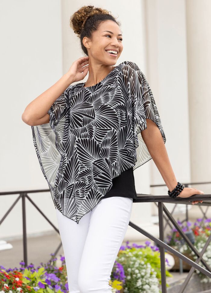 Interessante Poncho-Tunika 