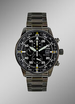 Solar-Herrenuhr in Flieger-Optik  