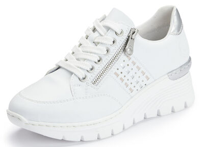 Rieker, bequeme Damen-Sneaker, Weite G, mit Reissverschluss 