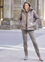 Jacke mit Rautenstepp 