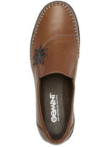 Gemini Slipper mit Leder-Applikation COGNAC