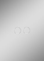 Schicke Creolen in Weissgold 585/- fein 