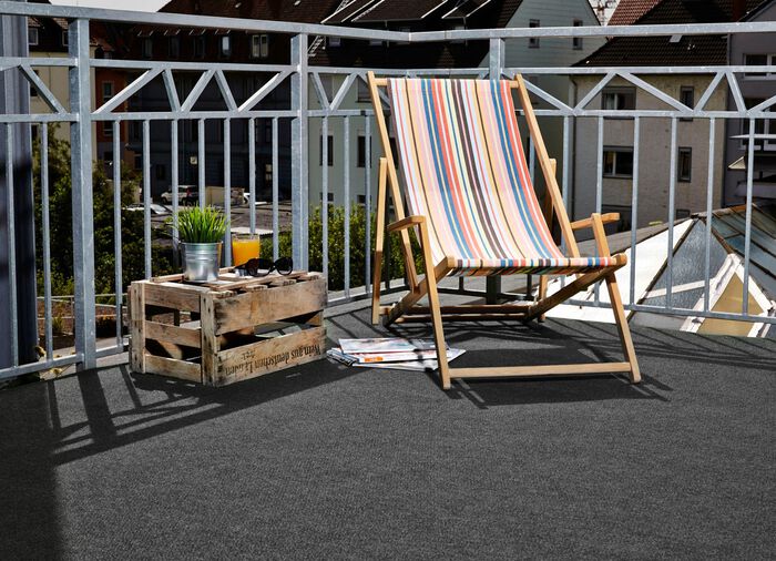 Robuster Kunstrasenteppich ANTHRAZIT