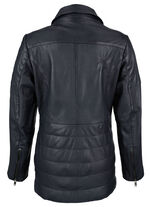 Lederjacke mit Umlegekragen 