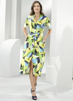 Kleid mit farbbrillantem Druck 