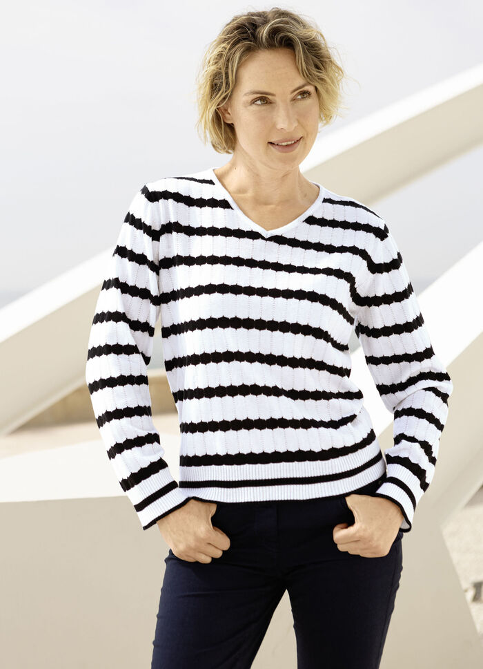 Pullover in Feinstrick 