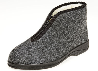 Gefütterte Herren-Stiefeletten, mit Schurwolle 