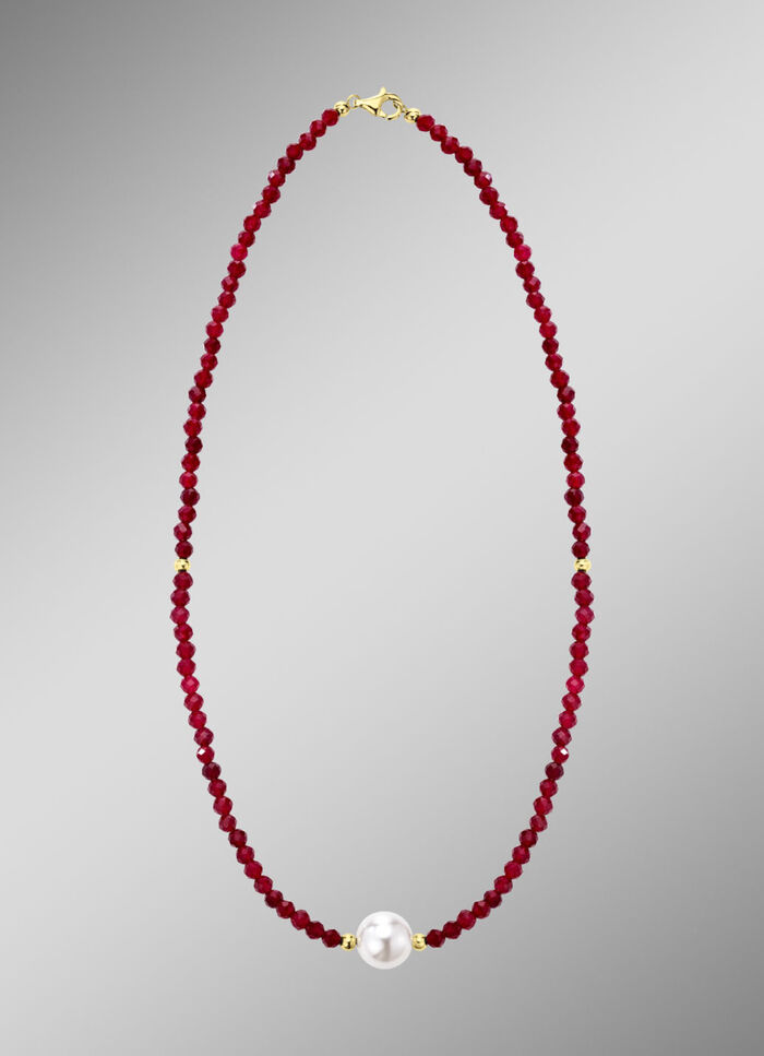 Halskette mit  Muschelkernperle 