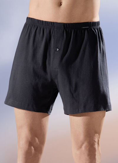 Schiesser Zweierpack Boxershorts, knöpfbarer Eingriff 