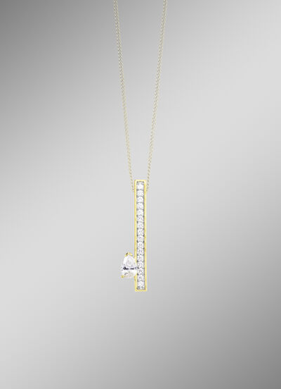 Interessanter Anhänger mit Zirkonia 