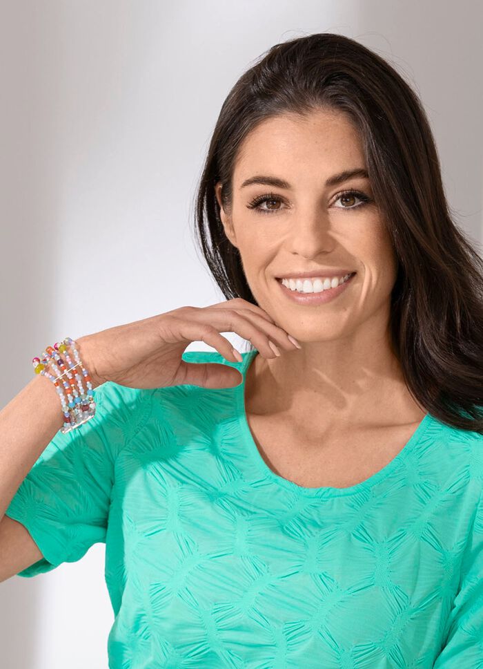 Stretch-Armband mit S&uuml;sswasser-Zuchpterlen 