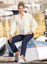 Bluse mit R&uuml;schenzier 