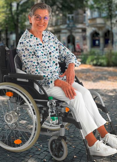 Rollstuhl-/Rollator-Getr&auml;nkehalter 