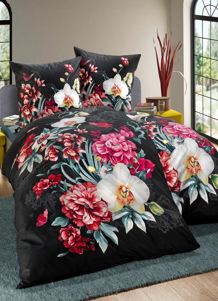 Kaeppel-Bettw&auml;sche-Garnitur mit Reissverschluss 