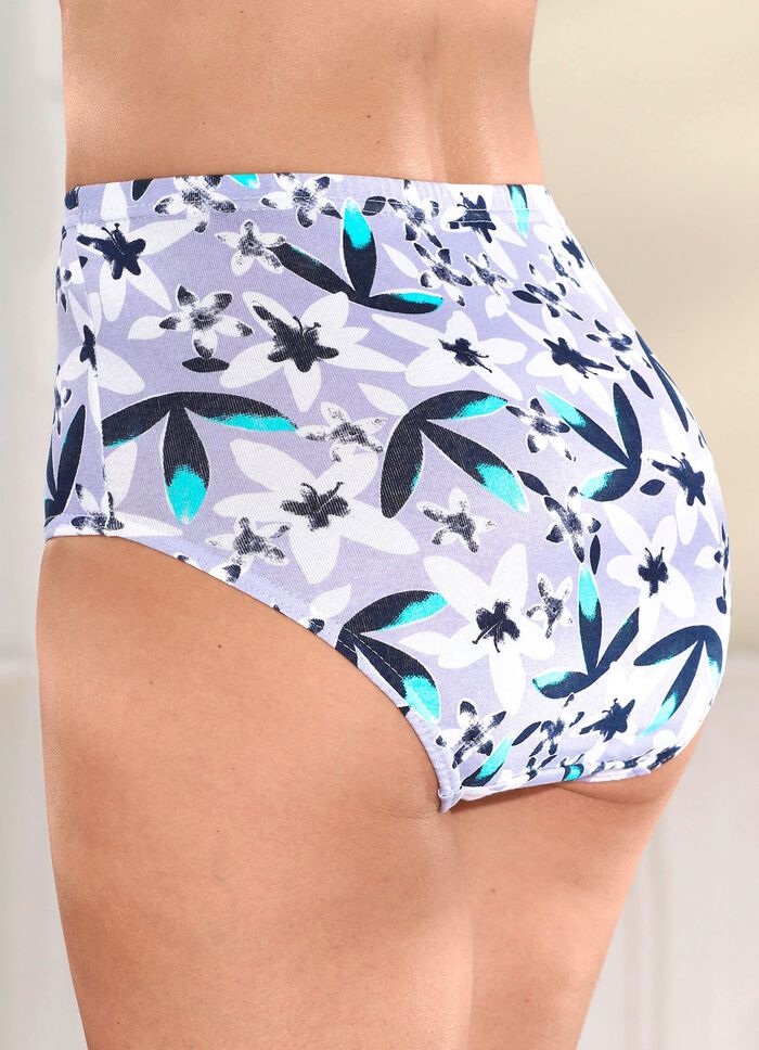 Viererpack Slips mit Floraldruck 