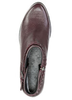 ELENA EDEN, bequeme Damen-Stiefeletten, Winterschuhe, Weite G, mit Reissverschluss BORDEAUX