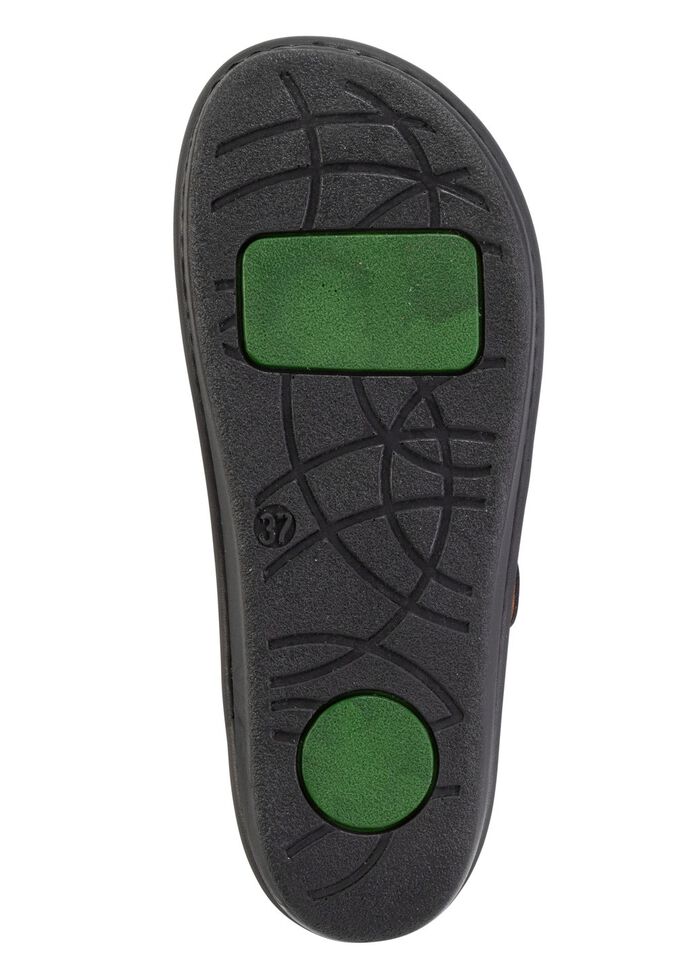 Mubb, sommerliche Damen-Clogs, Weite H, mit herausnehmbarem Fussbett SCHWARZ