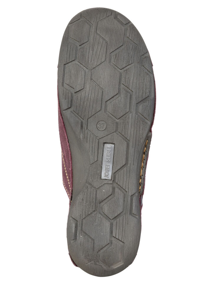 Josef Seibel, klassische Damen-Schnürschuhe, Weite G, mit herausnehmbarem Fussbett BEERE-GRAU