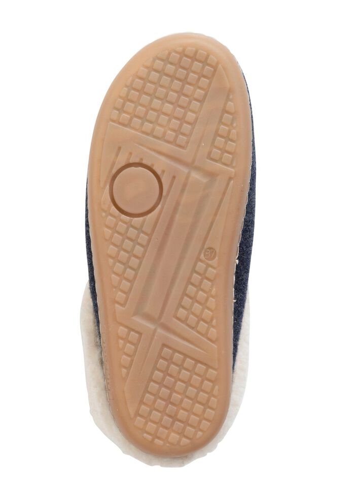 Laurina Hausschuh mit kuscheligem Pl&uuml;schkragen 