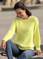 Pullover mit Zackenstruktur ZITRONE