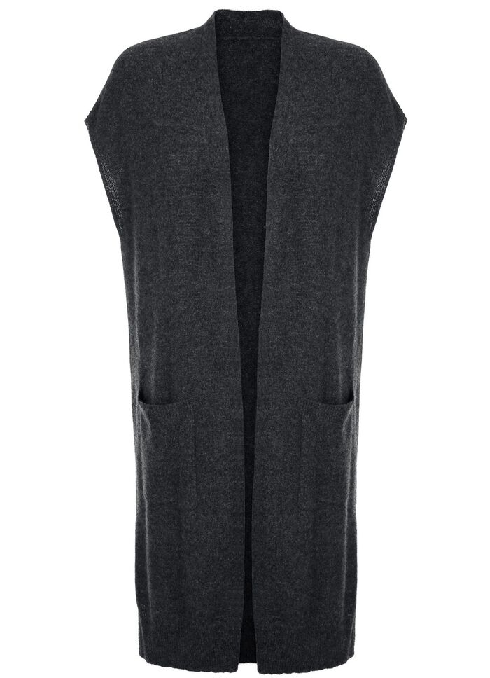 Gilet aus Kaschmir ANTHRAZIT