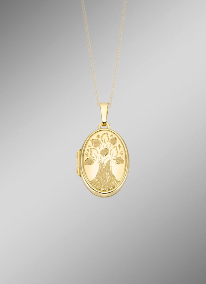 Medaillon zum &Ouml;ffnen mit Lebensbaum-Motiv 