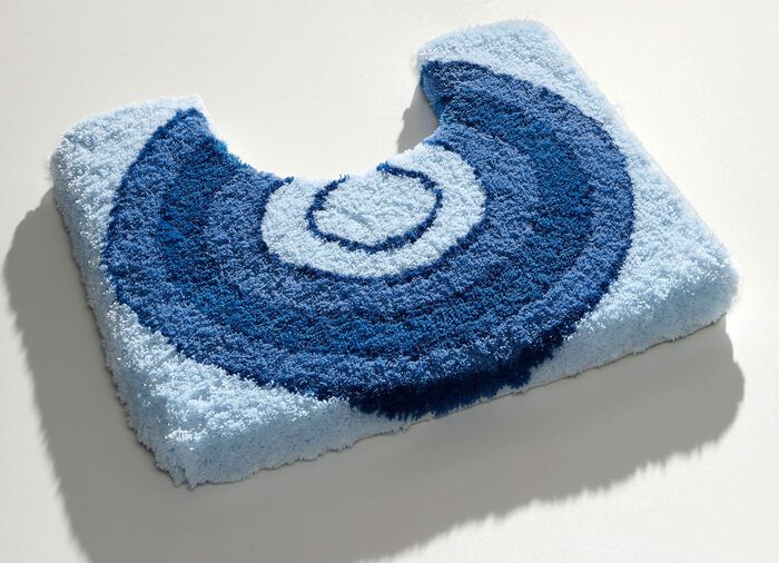 Badgarnitur von Kleine Wolke mit rutschhemmender R&uuml;ckseite BLAU