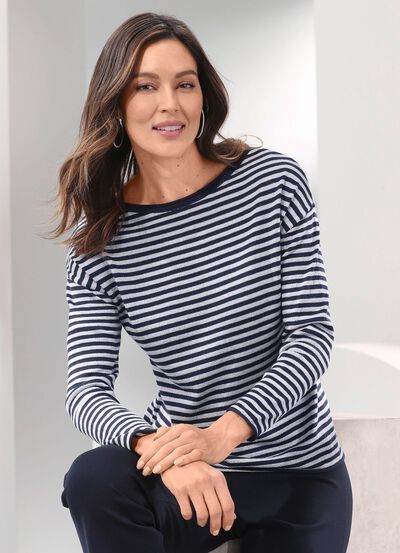 Pullover in Feinstrick 