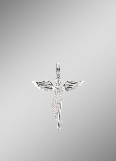 Schutzengel Anhänger mit Zirkonia 