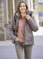 Jacke mit Rautenstepp 