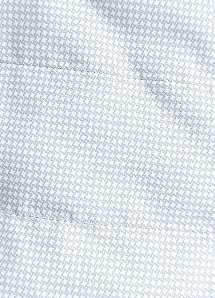 Jacke mit apartem Minimaldessin SILBERGRAU-WEISS