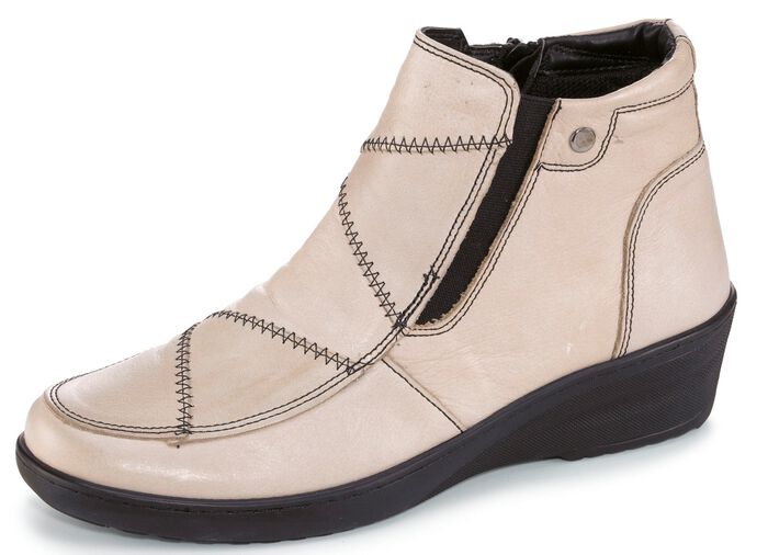 Gemini, bequeme Damen-Boots, Weite H, mit herausnehmbarem Fussbett KIESEL