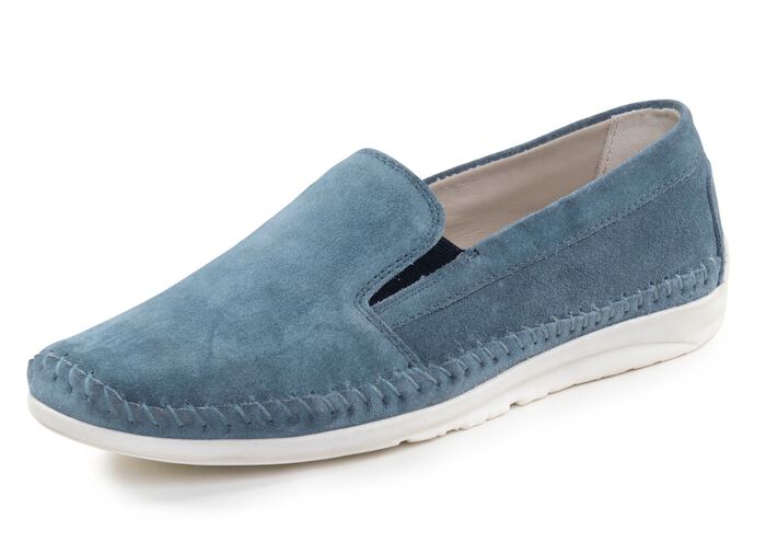 ELENA EDEN Slipper mit seitlichen Gummiz&uuml;gen JEANS